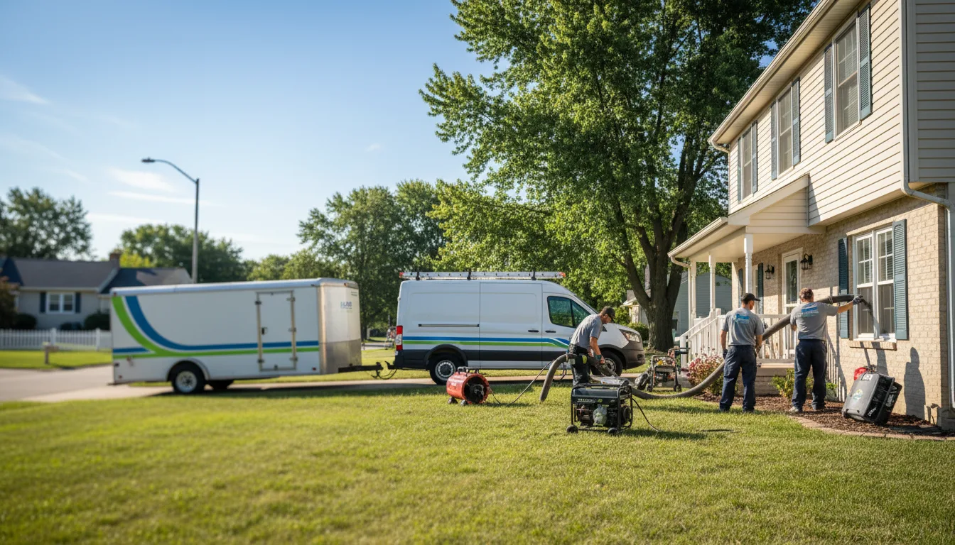 Flooded Basement Restoration And Cleanup With Repair in Johnson, KS near me